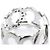 Cartier C Doing Diamant Weißgold Bandring Silber - Ansicht 7