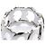 Cartier C Doing Diamant Weißgold Bandring Silber - Ansicht 8