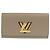 Twist Billetera bifold de cuero Epi Louis Vuitton Beige