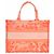 Borsa Tote Medium Book Christian Dior Bianco Arancione - vista 2