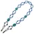 Cinghia a spalla in plastica con strass blu Prada Rosso