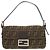 Bolsa Mamma Bucket em padrão Zucca da Fendi Marrom