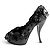 Tacchi decorati con camelia 3D Chanel Primavera 2010 Nero - vista 2