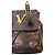 Zaino in pelle metallica con stampa leopardata Virtus di Gianni Versace con logo V barocco dorato Multicolore - vista 13