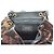 Zaino in pelle metallica con stampa leopardata Virtus di Gianni Versace con logo V barocco dorato Multicolore - vista 14