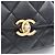 Borsa a Spalla in Pelle di Agnello Nera Matelassé Chanel Nero - vista 9