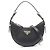 Borsa a mano in pelle di vitello morbida Prada Arke Nero