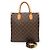 Borsa Tote Sac Plat PM Monogram Louis Vuitton Marrone - vista 2