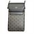 Céline Borsa a spalla con pochette mobile in tela e pelle di agnello Celine Triomphe Nero - vista 3