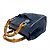 Borsa a Spalla Mini Bamboo di Gucci Blu navy - vista 4