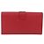 Borsa Clutch Y Line in pelle rossa e oro SAINT LAURENT 311213 Auth 170930 Rosso D'oro - vista 3