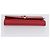 Borsa Clutch Y Line in pelle rossa e oro SAINT LAURENT 311213 Auth 170930 Rosso D'oro - vista 7