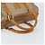 Céline Borsa a mano in tela Macadam CELINE PVC beige oro Auth ti3725 D'oro - vista 7