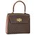 Céline CELINE Macadam Canvas Handtasche aus PVC-Leder in Braun und Gold Auth 172055 Golden