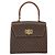 Céline CELINE Macadam Canvas Handtasche aus PVC-Leder in Braun und Gold Auth 172055 Golden - Ansicht 2