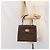 Céline CELINE Macadam Canvas Handtasche aus PVC-Leder in Braun und Gold Auth 172055 Golden - Ansicht 26