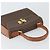 Céline CELINE Macadam Canvas Handtasche aus PVC-Leder in Braun und Gold Auth 172055 Golden - Ansicht 6