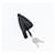 PRADA Borsa a mano in nylon nero argento Auth BA10663 - vista 25