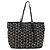 Borsa Tote in Pelle Nera e Oro Autentica BA10659 Jimmy Choo Nero D'oro - vista 2