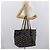 Borsa Tote in Pelle Nera e Oro Autentica BA10659 Jimmy Choo Nero D'oro - vista 22