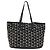 Borsa Tote in Pelle Nera e Oro Autentica BA10659 Jimmy Choo Nero D'oro - vista 3