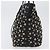 Borsa Tote in Pelle Nera e Oro Autentica BA10659 Jimmy Choo Nero D'oro - vista 4