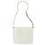 Borsa a Spalla Vala in Pelle Bianca e Argento di Salvatore Ferragamo Auth BA10620 Bianco - vista 3