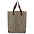 Borsa tote in PVC beige e rosso della linea Sherry GG Supreme di GUCCI Auth ti3662 - vista 3
