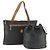 Bolsa de Ombro de Couro BALLY Burberrys 2 Peças Preta Auth ka2315 Preto