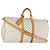LOUIS VUITTON Borsa Boston Keepall Bandoulière 55 Damier Azur N41429 Auth 166321