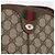 Borsa Sherry Line GG Supreme Web di GUCCI in PVC beige e oro 904 02 047 Auth BA10668 D'oro - vista 15