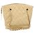 Borsa a spalla matelassé in pelle CHANEL con catena beige oro CC Auth 169546 D'oro