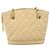 Borsa a spalla matelassé in pelle CHANEL con catena beige oro CC Auth 169546 D'oro - vista 2