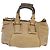 Chloé Chloe Etel Handtasche Leder 2-in-1 Beige Gold Auth BA10742 Golden - Ansicht 3