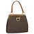 Céline Borsa a Spalla in Tela Macadam CELINE in Pelle PVC Marrone Oro Auth 171609 D'oro