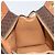 Céline Bolso de mano de lona Macadam CELINE en cuero PVC marrón dorado Auth 171069 Castaño - vista 17