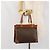 Céline Bolso de mano de lona Macadam CELINE en cuero PVC marrón dorado Auth 171069 Castaño - vista 21