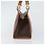 Céline Bolso de mano de lona Macadam CELINE en cuero PVC marrón dorado Auth 171069 Castaño - vista 4