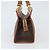 Céline Bolso de mano de lona Macadam CELINE en cuero PVC marrón dorado Auth 171069 Castaño - vista 5