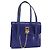 Céline Borsa a mano CELINE in pelle blu oro Auth 171994 D'oro