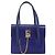 Céline Borsa a mano CELINE in pelle blu oro Auth 171994 D'oro - vista 2