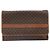 Céline Borsa a Spalla in Tela Macadam CELINE in Pelle PVC Marrone Oro Auth bs33208 D'oro - vista 2