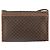 Céline Borsa a Spalla in Tela Macadam CELINE in Pelle PVC Marrone Oro Auth bs33208 D'oro - vista 3