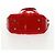 Borsa a mano Salvatore Ferragamo in cotone rosso argento Auth BA10481V - vista 9