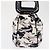 CHANEL Borsa a Mano da Compagnia Aerea in Tela Bianca Argento CC Auth 169837 Bianco - vista 5