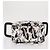 CHANEL Borsa a Mano da Compagnia Aerea in Tela Bianca Argento CC Auth 169837 Bianco - vista 9