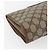GUCCI GG Supreme Web Sherry Line Clutch Bag PVC Beige Oro 89 01 030 Auth ti3683 - vista 11