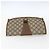 GUCCI GG Supreme Web Sherry Line Clutch Bag PVC Beige Oro 89 01 030 Auth ti3683 - vista 6