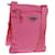 Borsa a Spalla PRADA Nylon Rosa Argento Auth 170698V