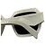 Gafas de sol Prada de acetato cuadrado pulido blanco / gris - vista 4